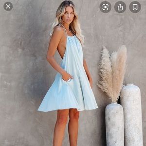 Vici Cassandra Pocketed Halter Dress